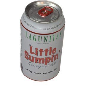 Lagunitas Brewing CA Little Sumpin' Ale 12oz Empty Beer Can Bottom Opened